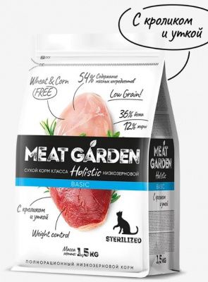 Meat Garden стерилайзед кролик/утка 8 кг