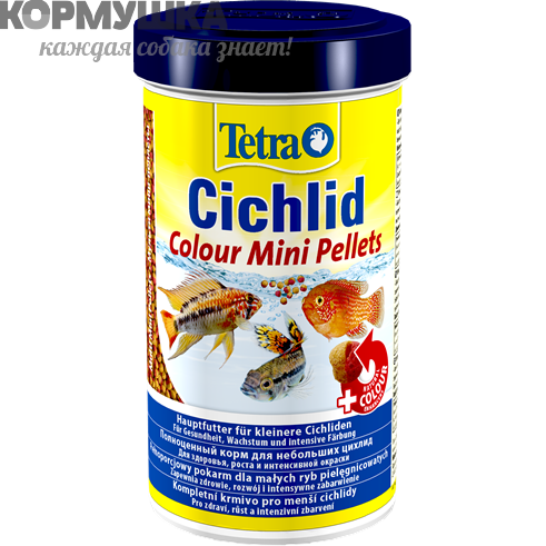 Tetra Cichlid Colour Mini Pellets корм для небольших цихлид, 500 мл
