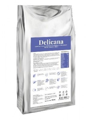 Delicana Лосось с рисом для средних пород 18 кг