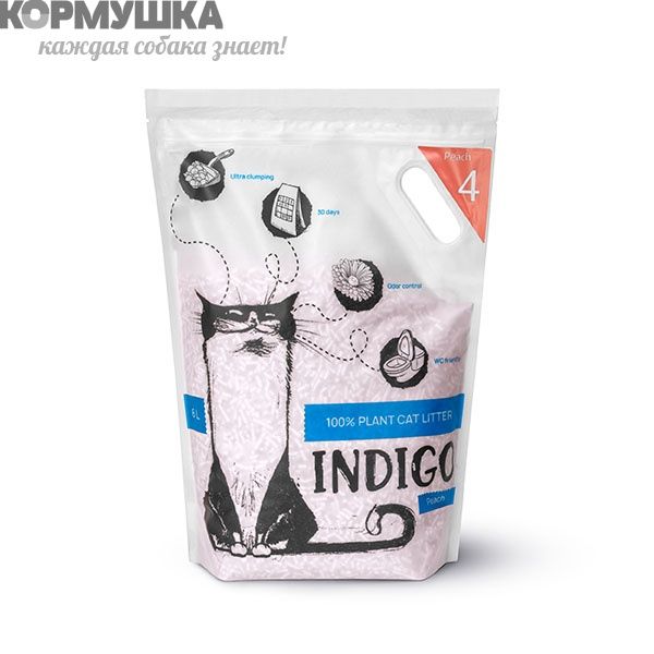Индиго Тофу Персик 6 л