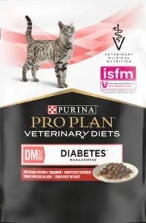 Пурина для кошек DM вет.диета при диабете Говядина 85 г