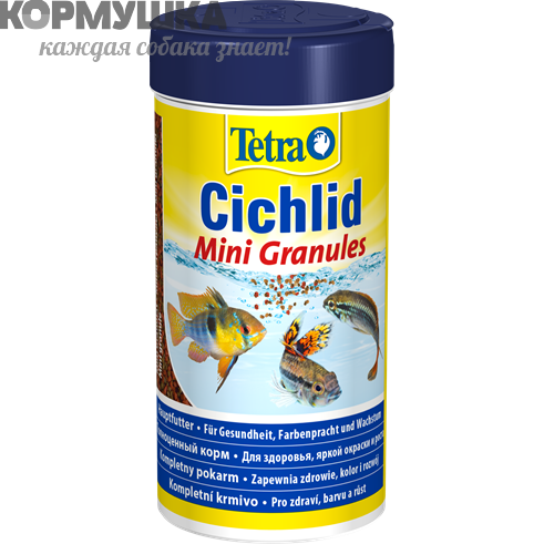 Tetra Cichlid Mini Granules гранулы для небольших цихлид, 250 мл