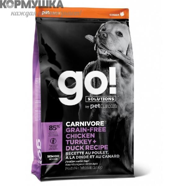 GO! Carnivore 4 вида мяса Для Пожилых 1,59 кг