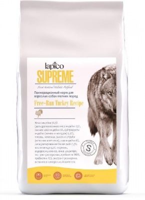 Lapico Supreme корм д/собак мелких пород с Индейкой 18 кг