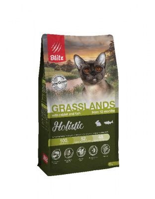 Blitz Holistic GRASSLANDS для кошек 5 кг