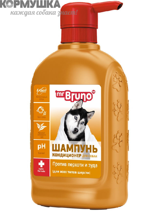 Mr.Bruno: шампунь №15 Против перхоти и зуда д/собак, 350 мл