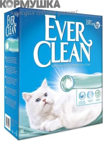 EVER CLEAN Aqua Breeze Наполнитель д/кошек с ар морск бриза 10 кг