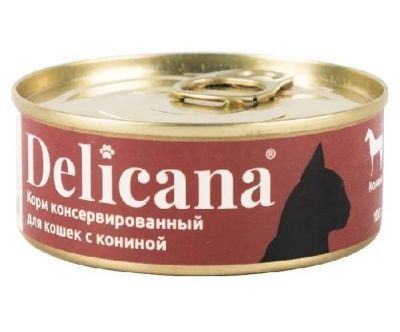 Delicana конина для взр.кошек 100 г