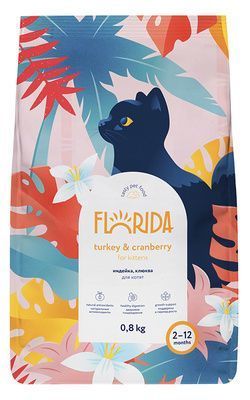 FLORIDA для котят с индейкой и клюквой 12 кг
