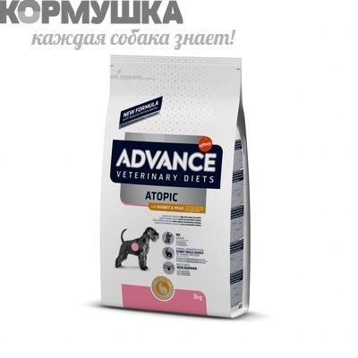 AVET GrainFree для собак при атопической аллергии с кроликом 12 кг