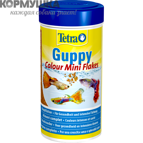 Tetra Guppy Colour Mini Flakes хлопья для окраса гуппи, 100 мл