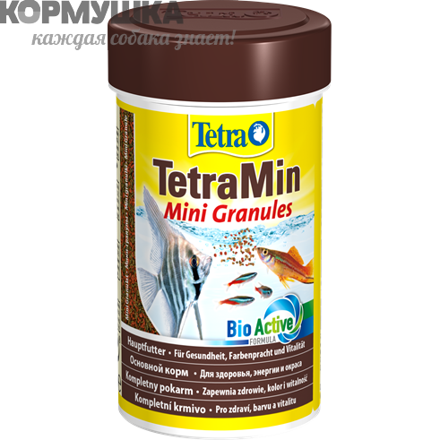 Tetra Min Mini Granules мелкие гранулы для рыб, 100 мл