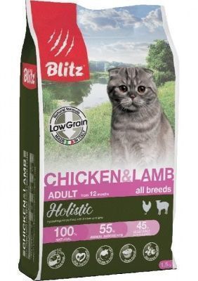 Blitz курица/ягненок для кошек 400 г