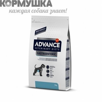 AVET корм для собак при заболеваниях ЖКТ LowCalorie 3 кг