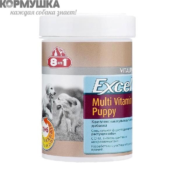 8in1 Eur: Excel Multi Vitamin Puppy 100таб, д/щенков (185мл)