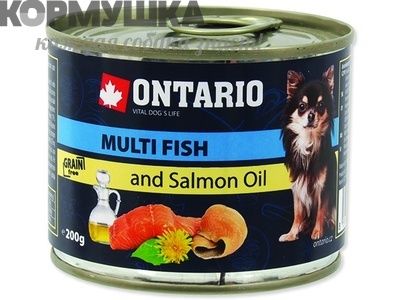 Ontario Консервы для собак рыбное ассорти 400 г