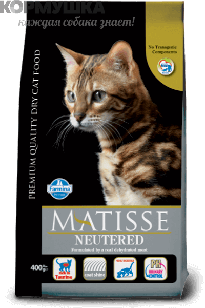 Фармина Матисс для стерилизованных кошек 10 кг