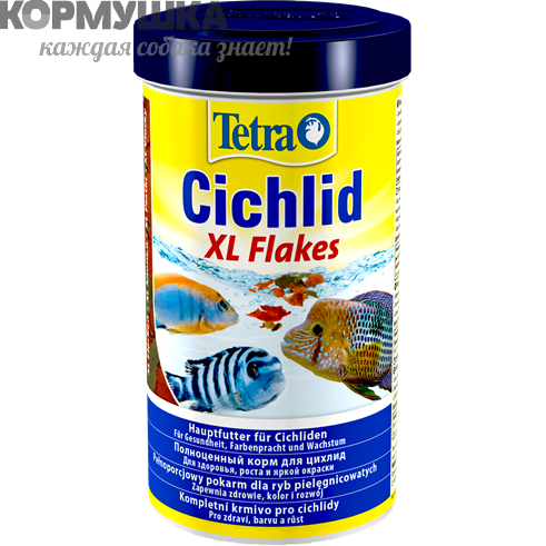 Tetra Cichlid XL Flakes крупные хлопья для цихлид, 1 л