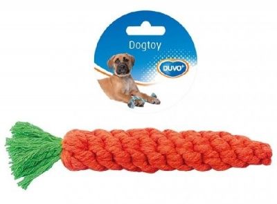 DUVO+ Игрушка для собак веревочная "Морковь", 20см (Бельгия)