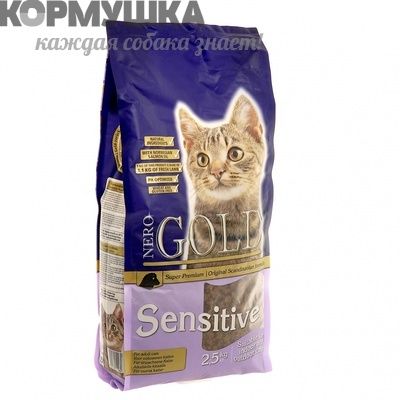 NERO GOLD   для Кошек с чувствительным пищеварением Ягненок 800 г