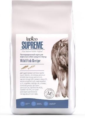 Lapico Supreme корм д/собак средних пород с Рыбой 18 кг