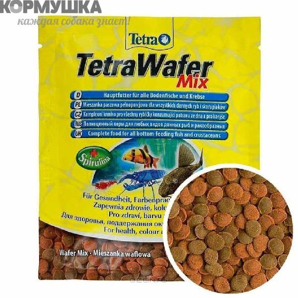 Tetra Wafer Mix корм для донных рыб и ракооб-х, 15г