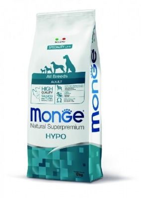 Monge Dog Speciality Hypoallergenic для собак гипоаллергенный лосось с тунцом 12 кг