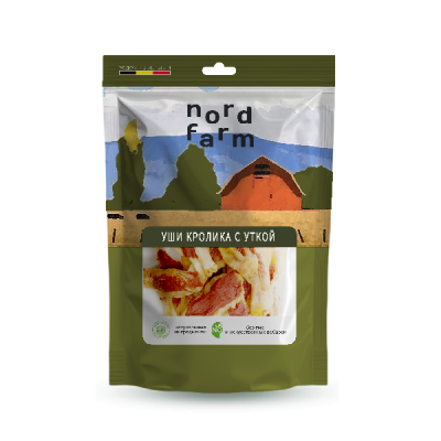 NORD FARM Уши кролика с уткой 90 г