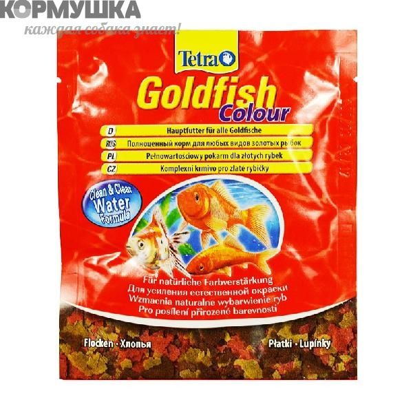 Tetra Goldfish Colour Flakes корм для окраса золотых рыб, 12 г