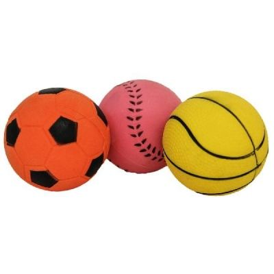 ROSEWOOD Игрушка для собак резиновая "Набор мячей 3шт", мультиколор, 6см (Великобритания)