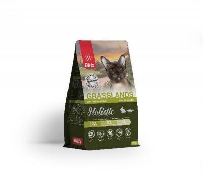 Blitz Holistic GRASSLANDS для кошек 400 г