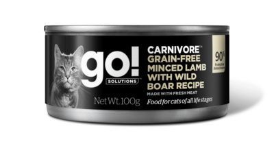 GO! Carnivore консервы с ягнёнком и кабаном для кошек 100 г