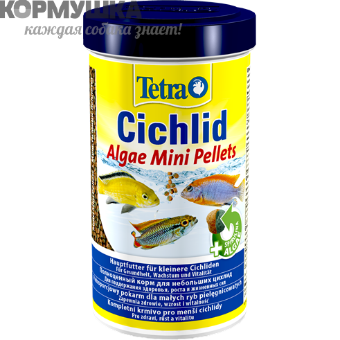 Tetra Cichlid Algae Mini Pellets корм для небольших цихлид, 10 л