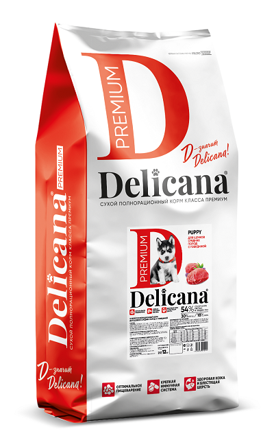 Delicana Говядина для щенков 16 кг