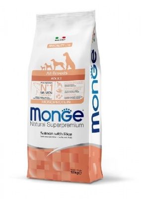 Monge Dog Speciality для собак всех пород лосось с рисом 12 кг