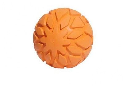 ROSEWOOD Игрушка для собак резиновая "Мяч с рисунком", оранжевый, 6cм (Великобритания)