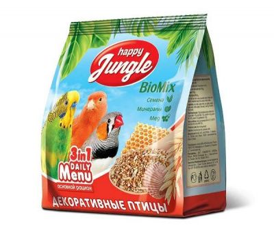 Happy Jungle д/декор.птиц универсал 350 г Happy Jungle д/декор.птиц универсал 350 г