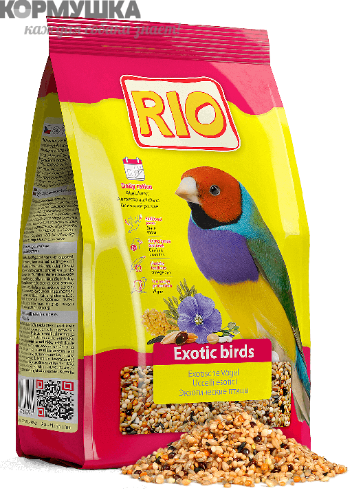 РИО корм для экзотических птиц Основной рацион, 500 г