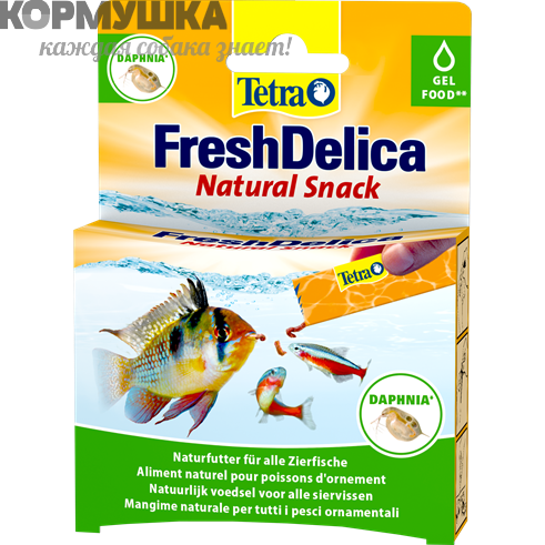 Tetra FreshDelica Daphnia натуральный корм для декор. рыб, 48 г                 