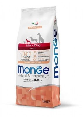 Monge Dog Speciality Mini для взрослых собак мелких пород лосось с рисом 7,5 кг