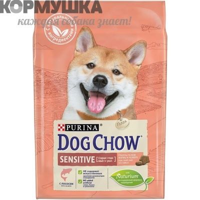 Дог Чау для собак с лососем 2,5 кг
