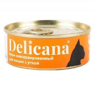 Delicana утка для взр.кошек 100 г