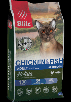 Blitz курица/рыба для кошек 400 г